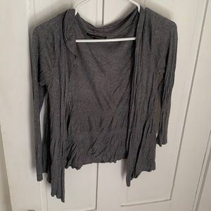 Express design studios size small gray cardigan